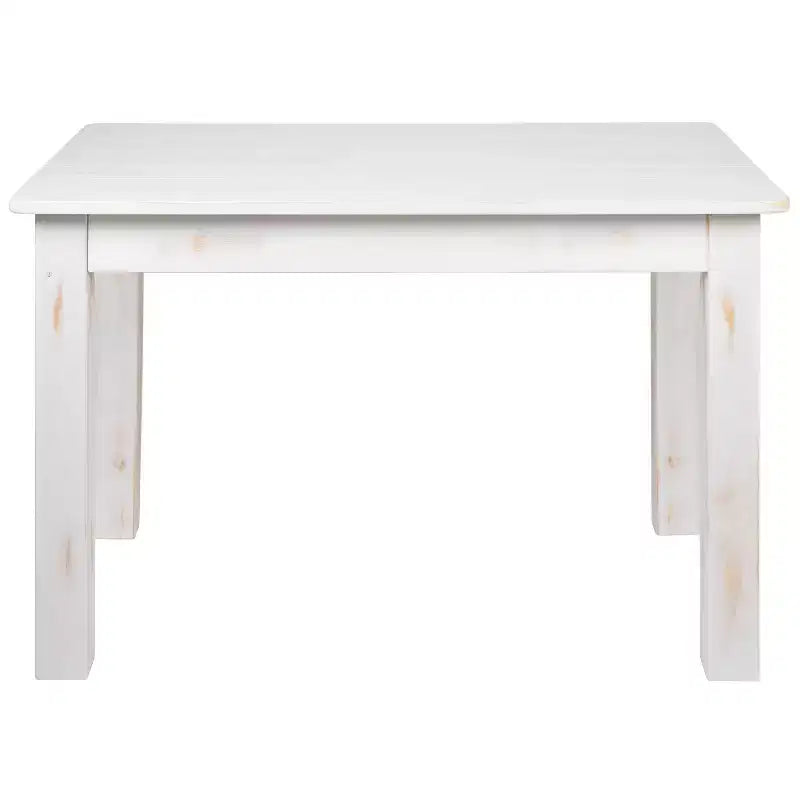 Tavolo da pranzo rettangolare in pino massello stile farmhouse Flash Furniture, 46 x 30