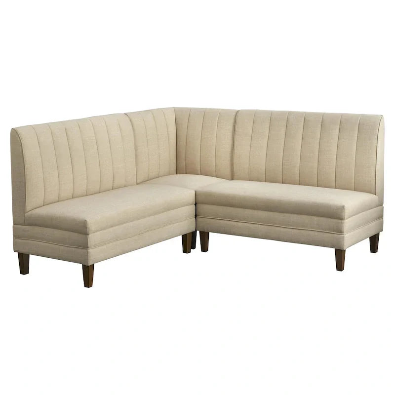 Set da banquette imbottita Lifestorey Kerrington a 3 pezzi con schienale trapuntato