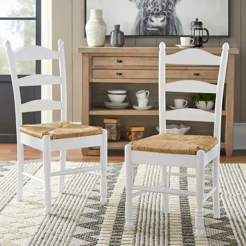 Sedia da pranzo Jessie con schienale a scala Simple Living (set da 2)