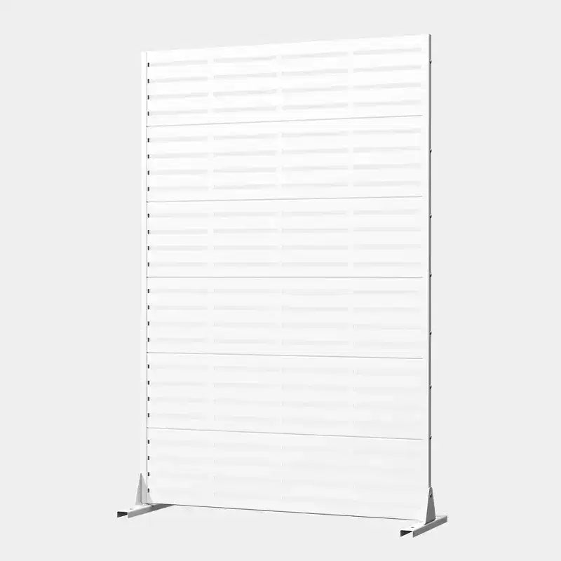MAYEERTY, paravent d’extérieur blanc naturel pour préserver l’intimité, 72x47, lot de 6 panneaux pliants naturels pour cour et jardin