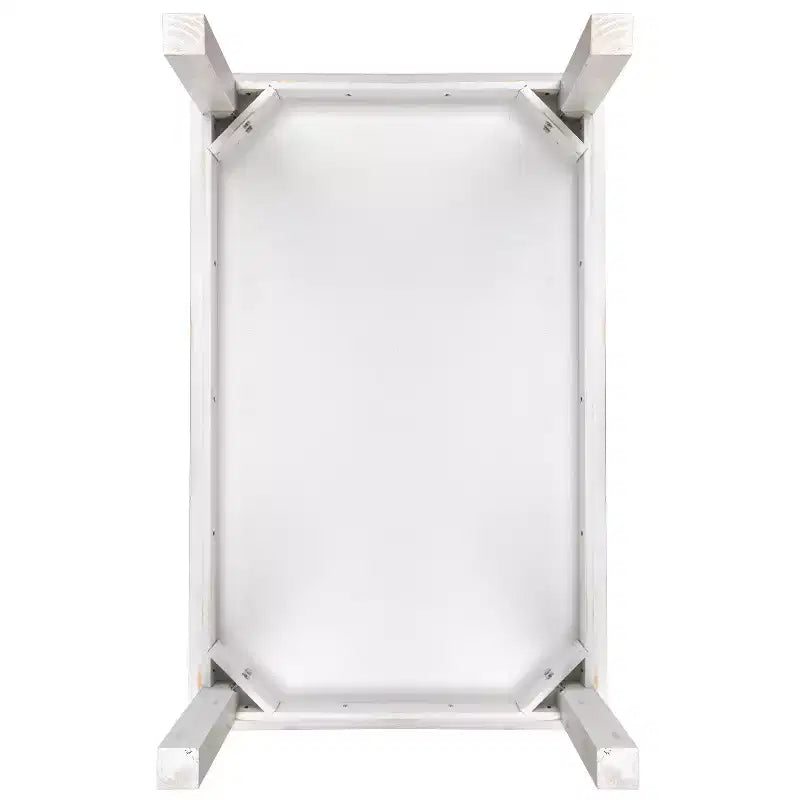 Tavolo da pranzo rettangolare in pino massello stile farmhouse Flash Furniture, 46 x 30