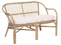 Banc en rotin - Blanc