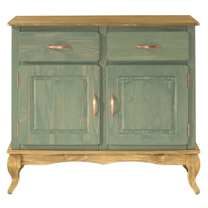 Grünes Sideboard aus Holz