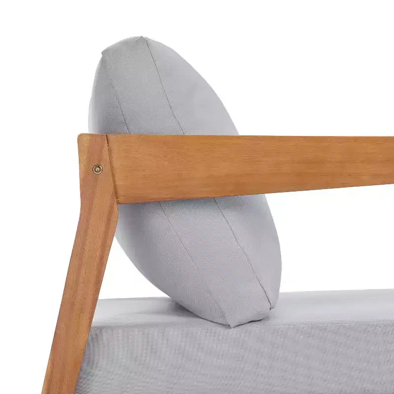 ModernLuxe Gartenmöbel-Set aus Akazienholz mit 4/5 Teilen, Outdoor-Sitzgruppe mit Couchtisch für Veranda/Garten/Balkon