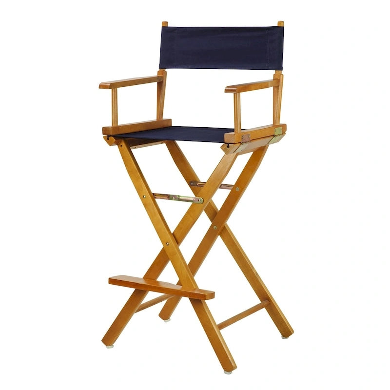 Directeursstoel met frame van honingkleurig eikenhout, 30-inch