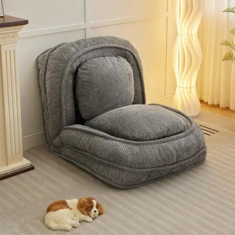 Canapé paresseux, 5 positions réglables, pour s’asseoir, dormir et se plier, idéal pour la chambre ou le salon