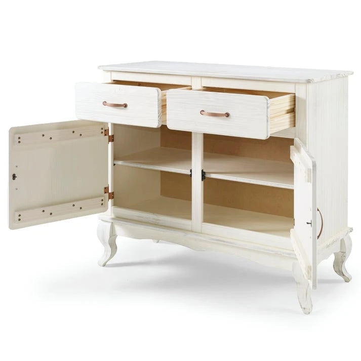 Grünes Sideboard aus Holz