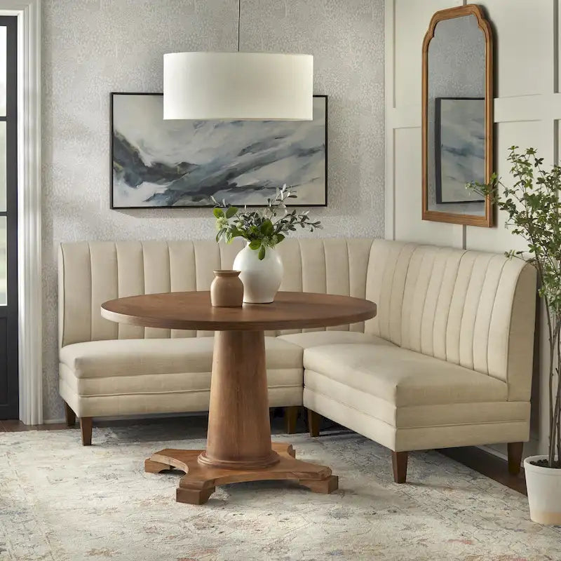 Set da banquette imbottita Lifestorey Kerrington a 3 pezzi con schienale trapuntato