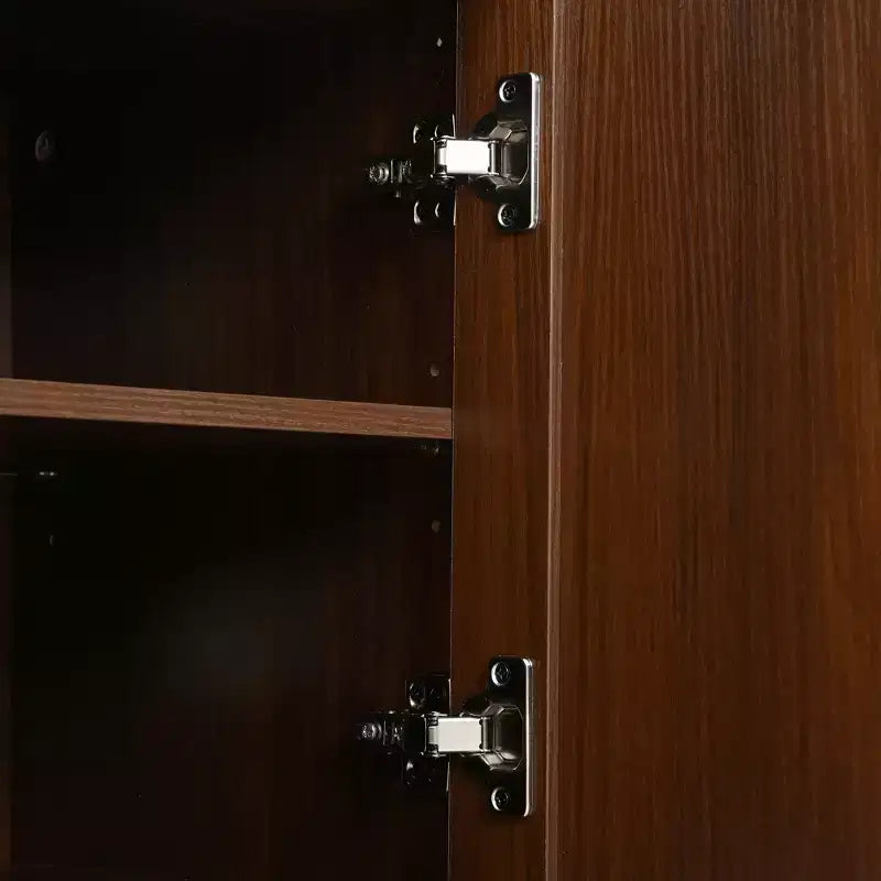 GDFStudio Roy TV-Schrank im Landhausstil aus Holz mit Schiebetür und verstellbarem Stauraum
