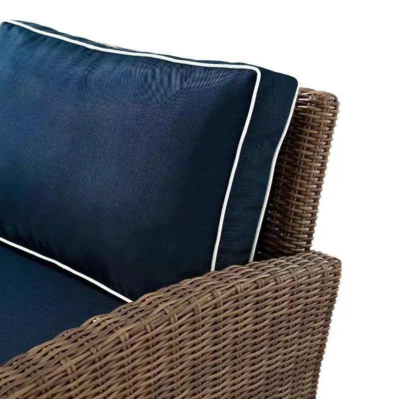 Set da esterno Bradenton in vimini, 4 pezzi - Crosley