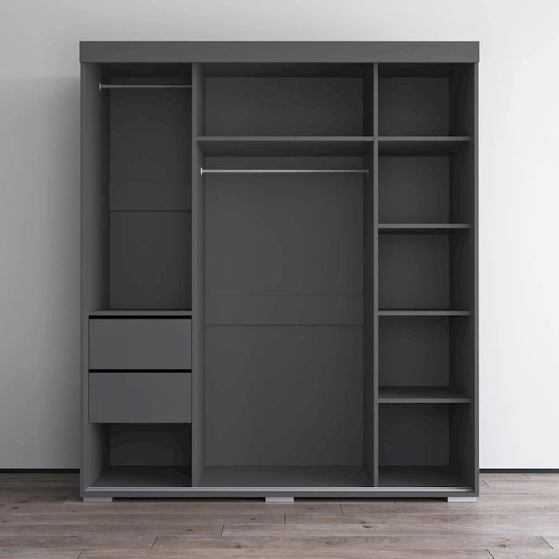 Armoire moderne Aria à 3 portes avec miroir