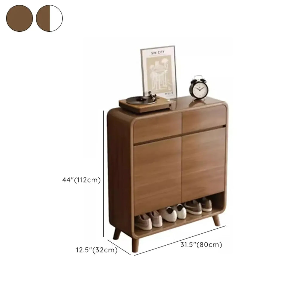Mobile portascarpe medio in legno per corridoio, stile moderno