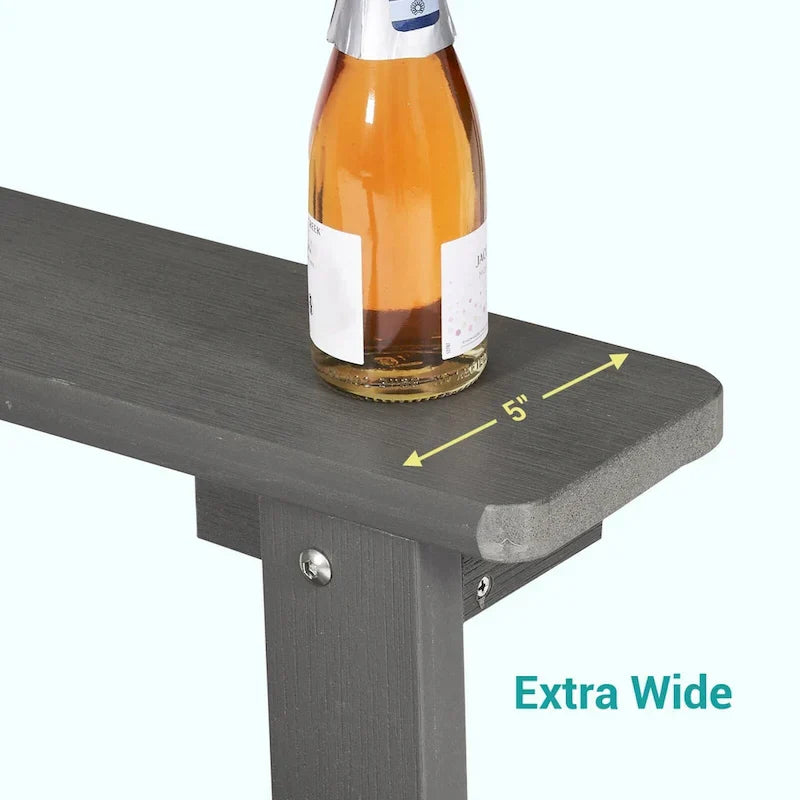 Set di 4 sedie Adirondack da esterno in legno resistente agli agenti atmosferici Bonosuki