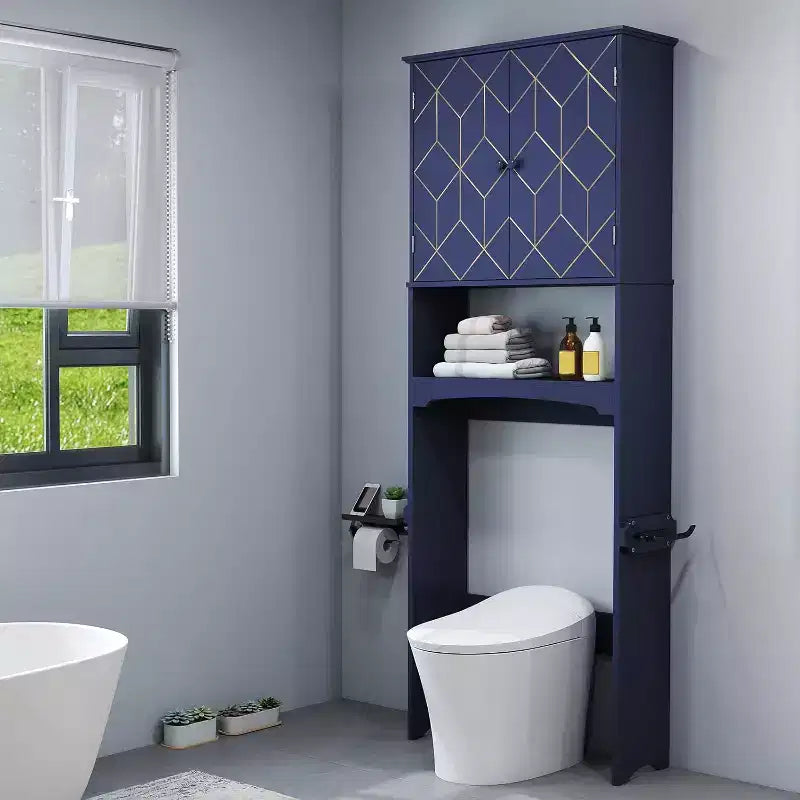 Mobile salvaspazio da bagno sopra il WC