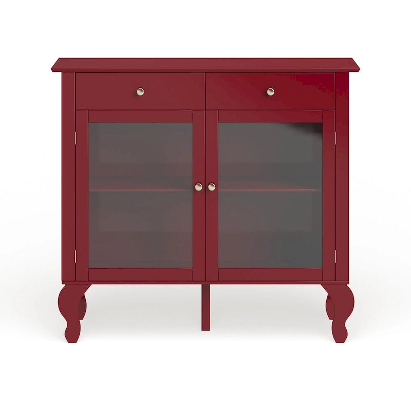 Credenza/buffet con ante in vetro Copper Grove Rawdon