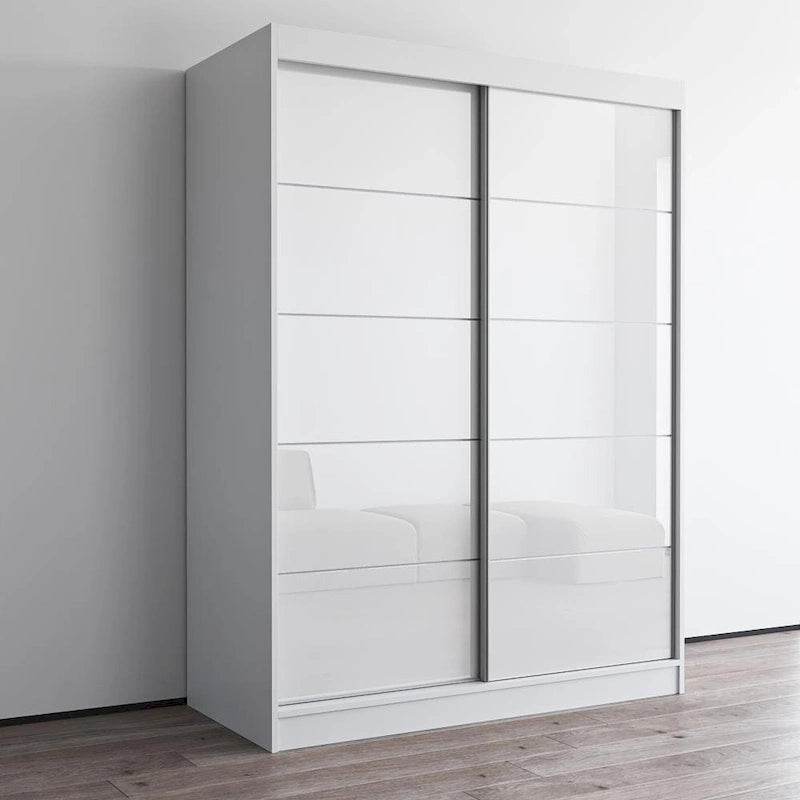 Moderner Hochglanz-Kleiderschrank Aria mit 2 Türen