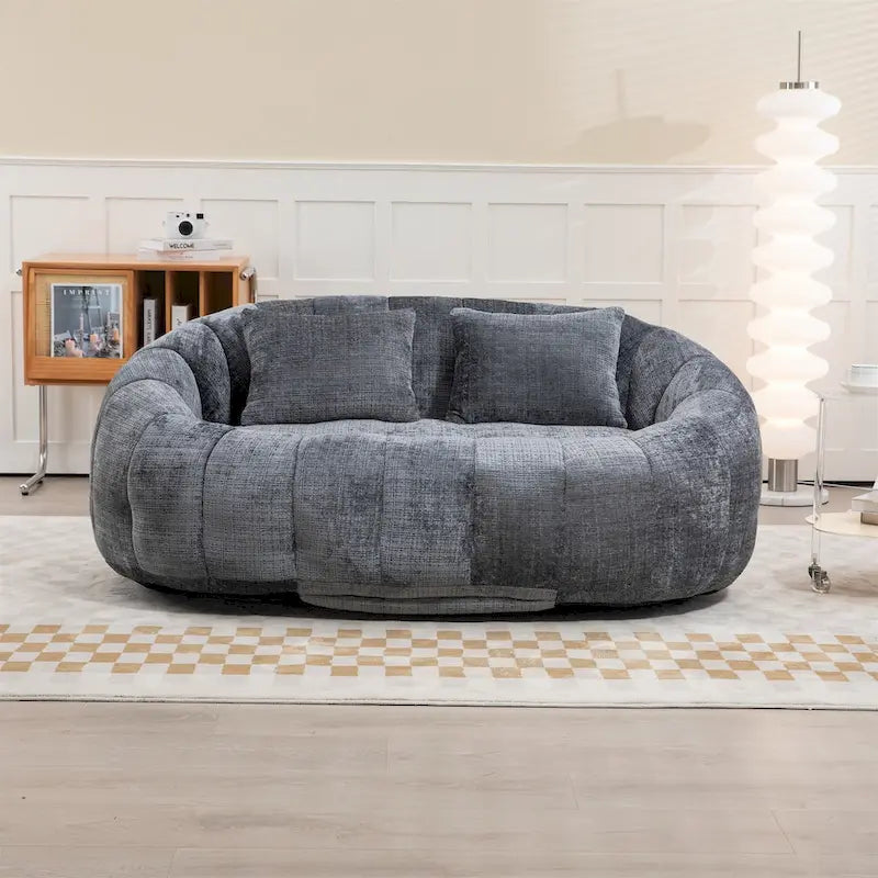 Sitzsack-Sessel aus Chenille, lässiges Sofa