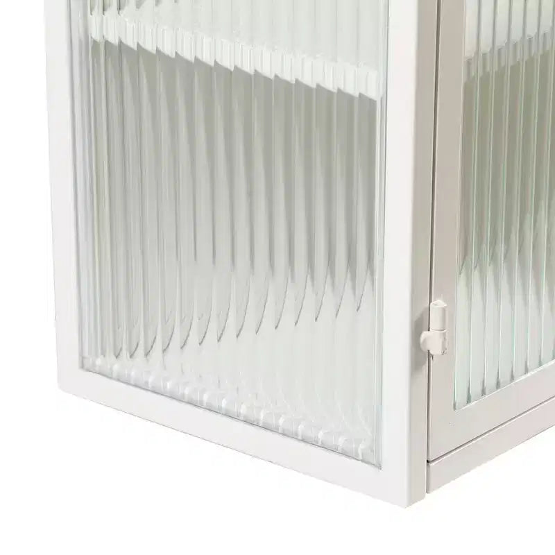 Okak moderner Hängeschrank mit 2 Türen, 3 Ebenen und Glastüren für Eingangsbereich/Esszimmer/Wohnzimmer/Küche