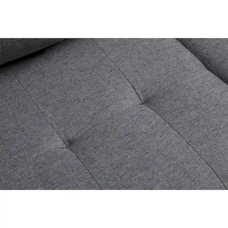 Canapé modulaire pour salon avec méridienne en forme de L et porte-gobelet