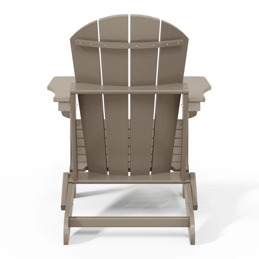 Polytrends Laguna Adirondack-Klappstuhl für die Terrasse, lichtecht und wetterbeständig