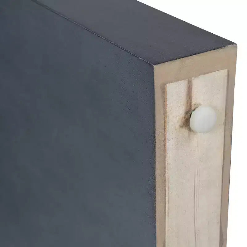 Tavolo consolle rustico Whisen, tavolo da ingresso e tavolino laterale con frontale del cassetto scanalato
