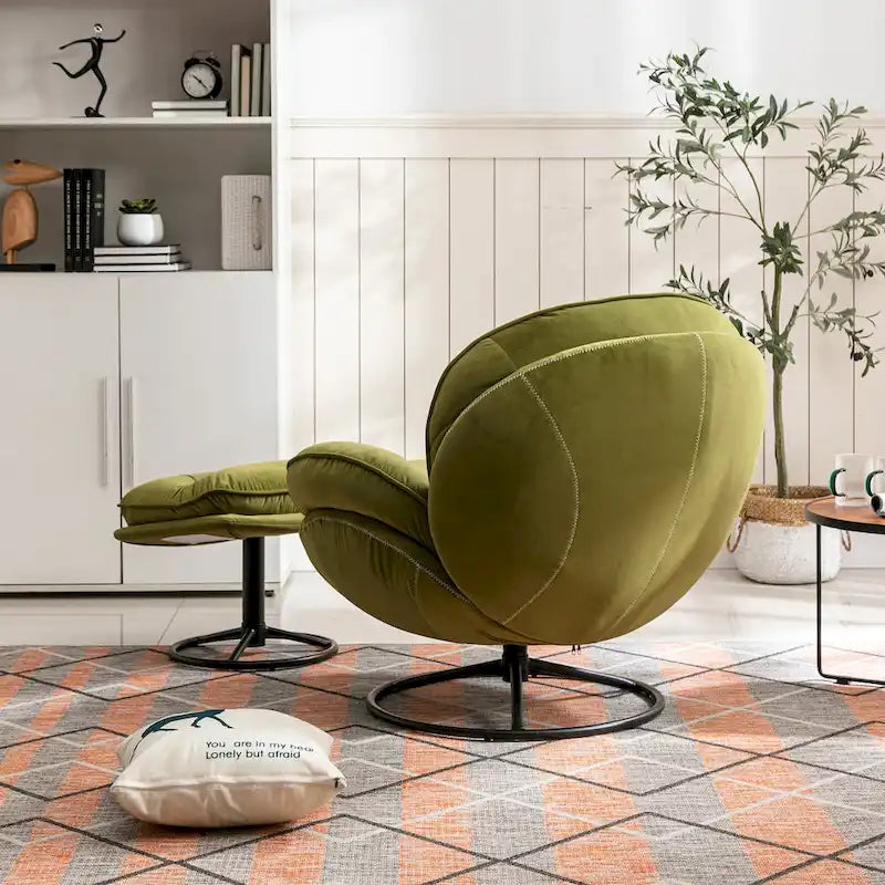 Polstersessel, TV-Sessel, Wohnzimmersessel mit Hocker