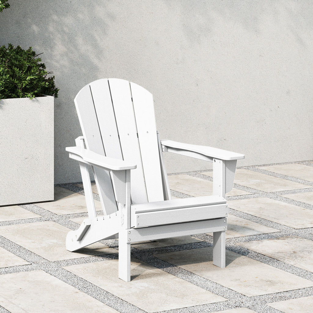 Polytrends Laguna Adirondack-Klappstuhl für die Terrasse, lichtecht und wetterbeständig
