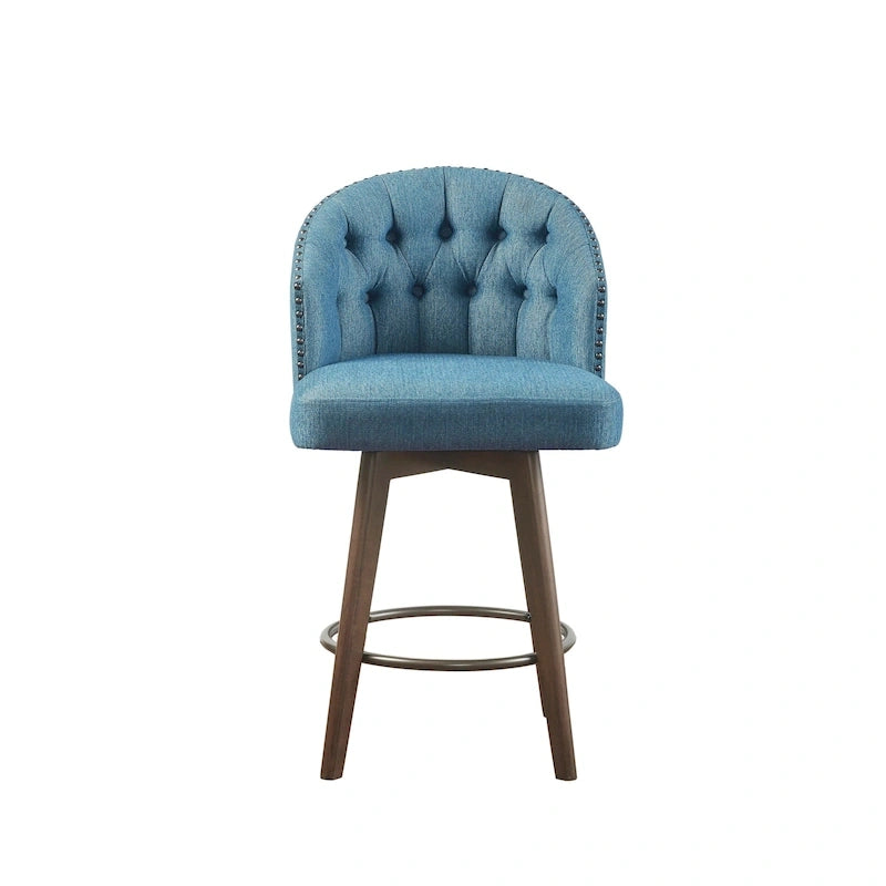 Upholstered 360 Degree Swivel Counter Stool 26 H