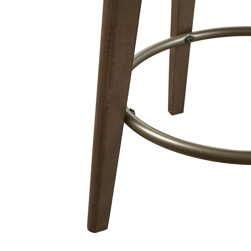 Upholstered 360 Degree Swivel Counter Stool 26 H