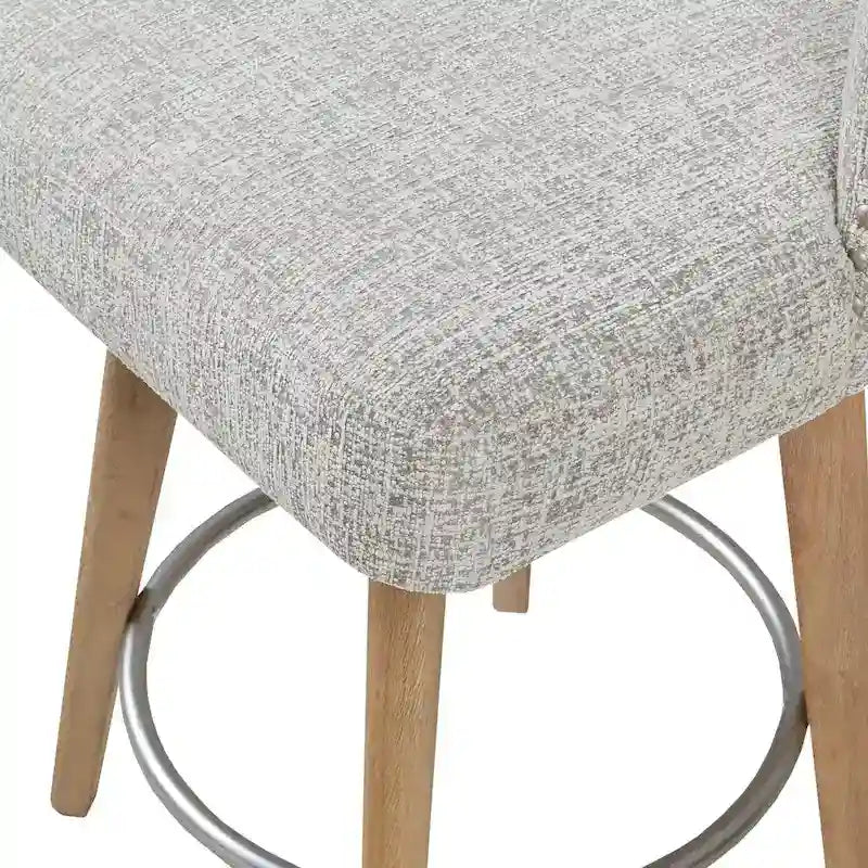 Upholstered 360 Degree Swivel Counter Stool 26 H