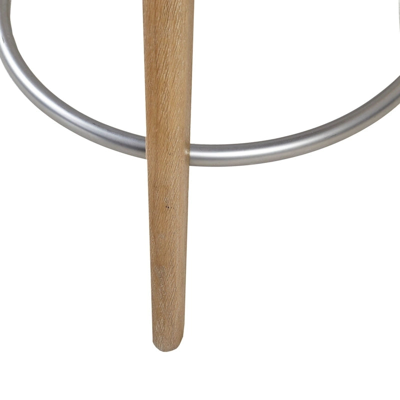 Upholstered 360 Degree Swivel Counter Stool 26 H