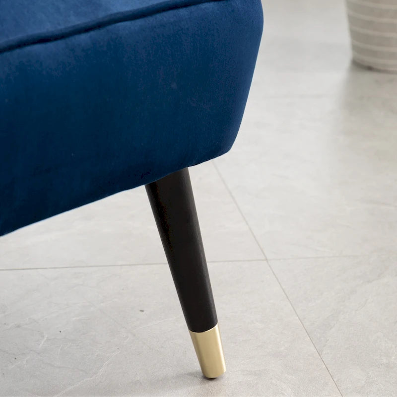 Contemporary Velvet Upholstered Accent Chair
