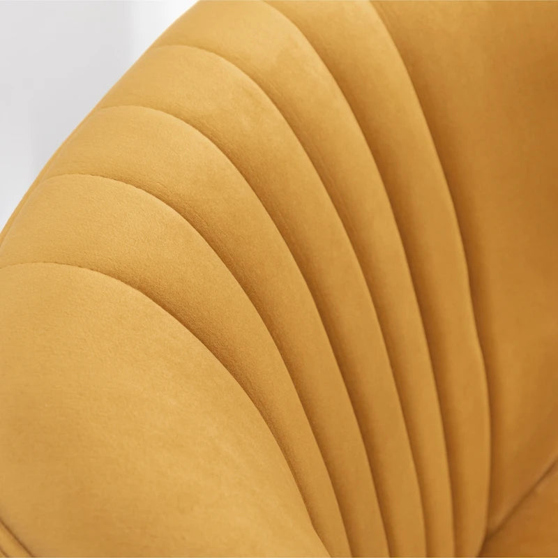 Contemporary Velvet Upholstered Accent Chair