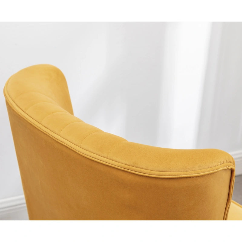 Contemporary Velvet Upholstered Accent Chair