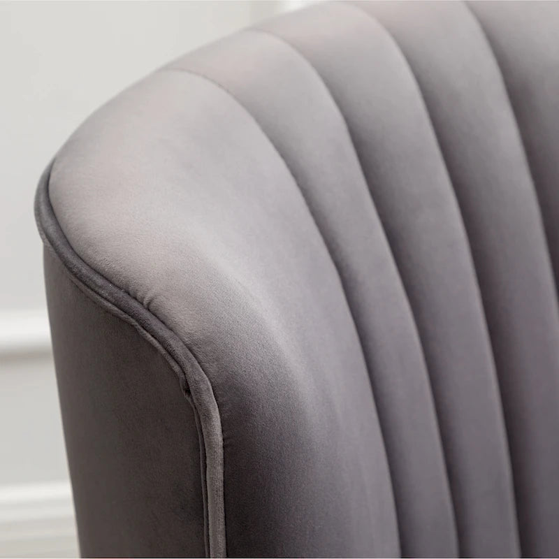 Contemporary Velvet Upholstered Accent Chair