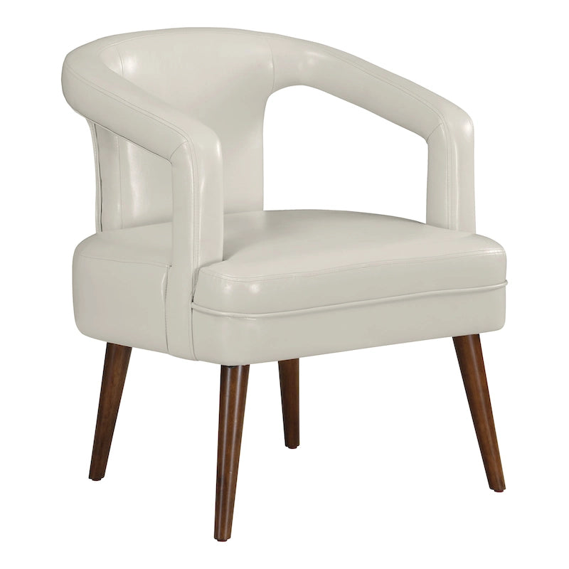 Fauteuil d’accueil décoratif en similicuir