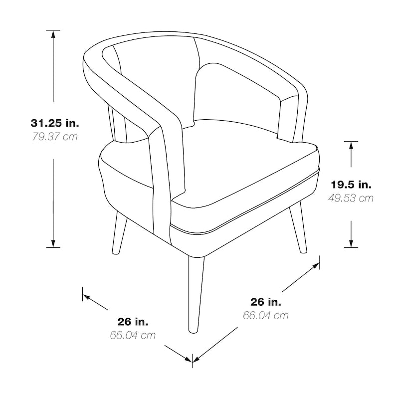 Fauteuil d’accueil décoratif en similicuir