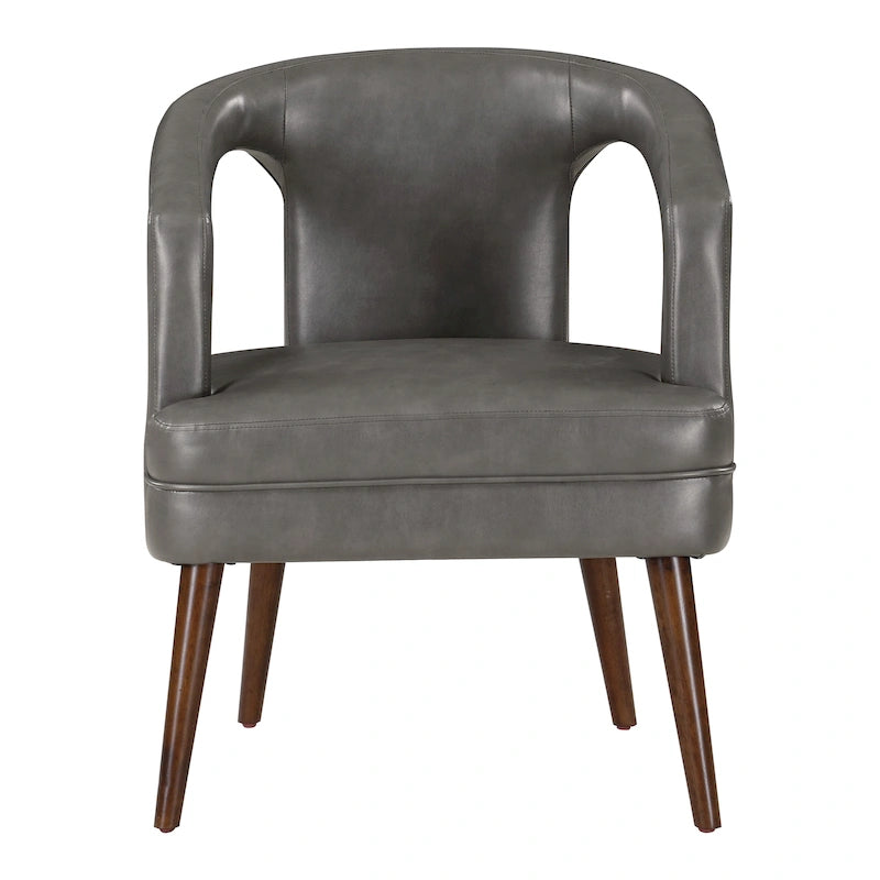 Fauteuil d’accueil décoratif en similicuir