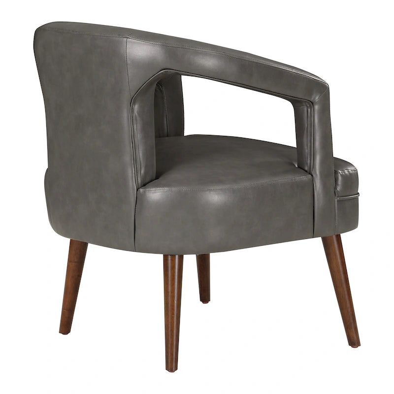 Fauteuil d’accueil décoratif en similicuir