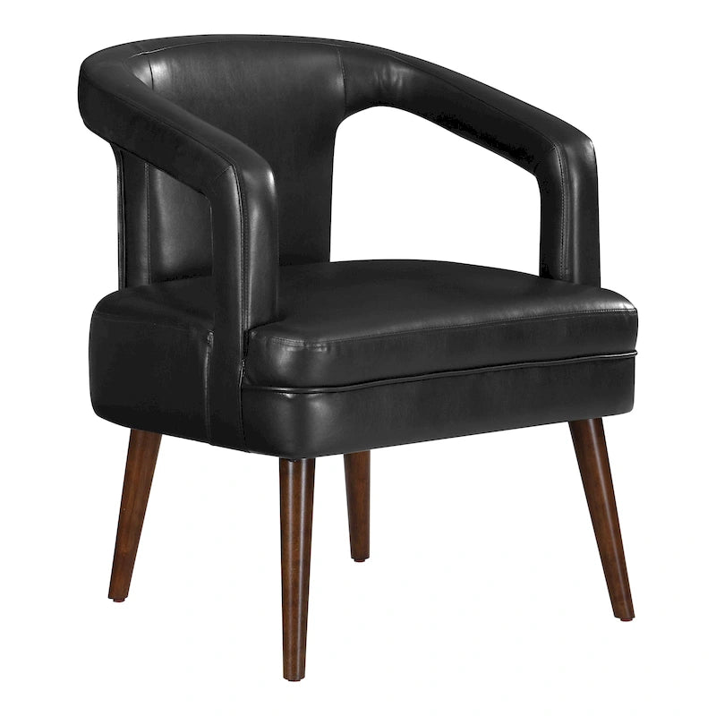 Fauteuil d’accueil décoratif en similicuir