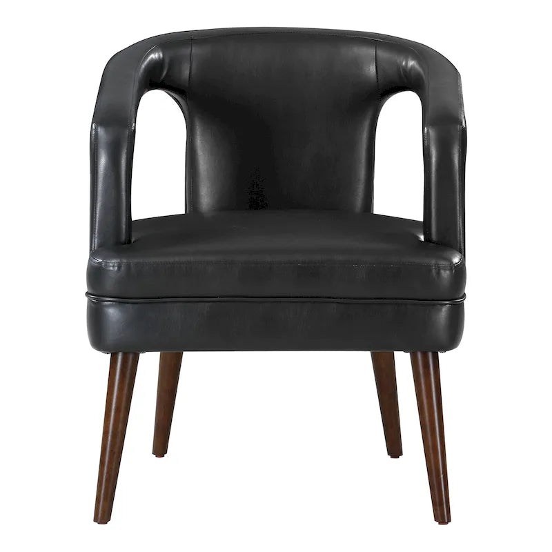 Fauteuil d’accueil décoratif en similicuir