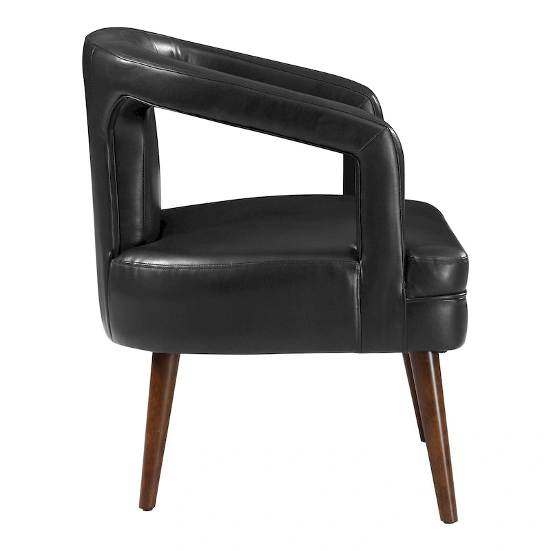 Fauteuil d’accueil décoratif en similicuir