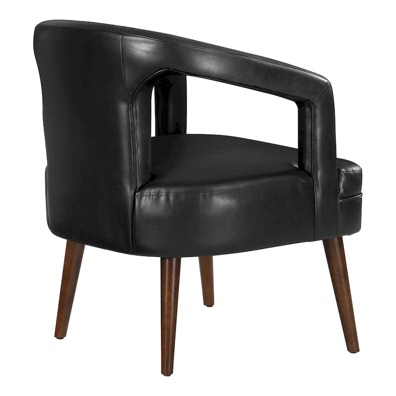 Fauteuil d’accueil décoratif en similicuir
