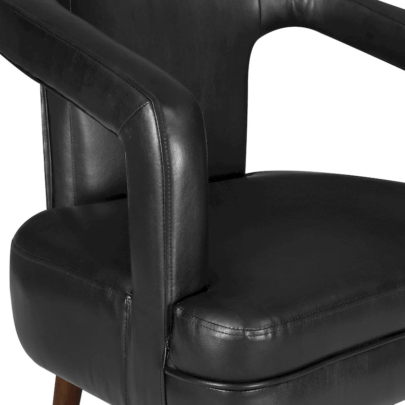 Fauteuil d’accueil décoratif en similicuir