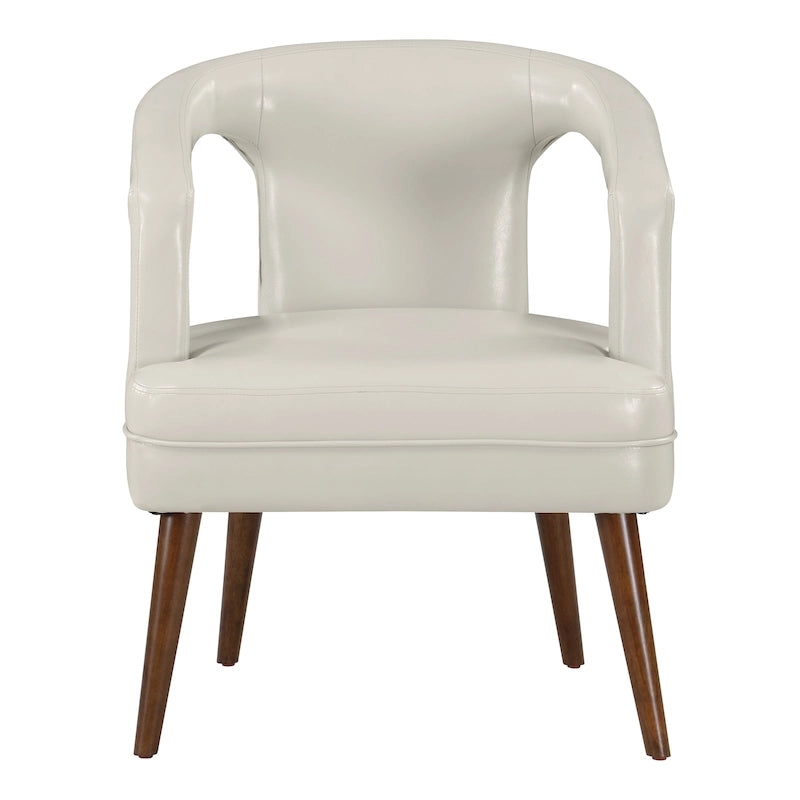 Fauteuil d’accueil décoratif en similicuir