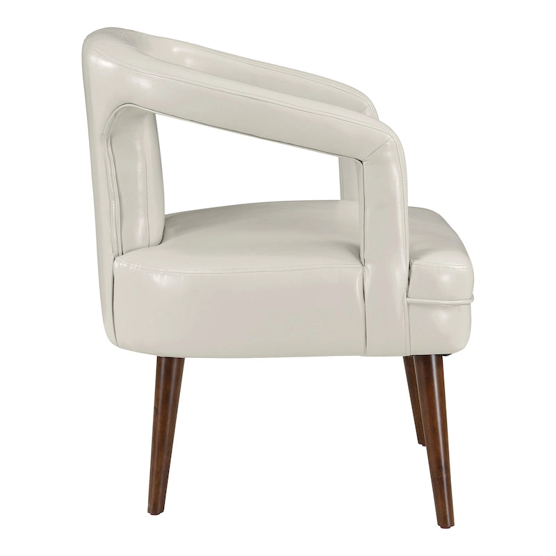Fauteuil d’accueil décoratif en similicuir