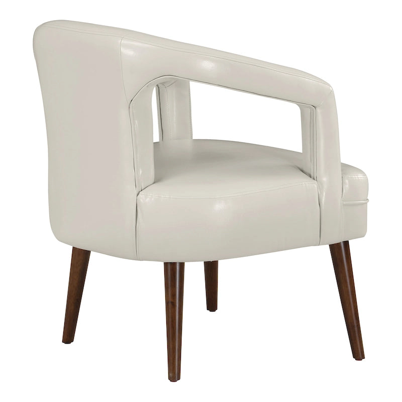 Fauteuil d’accueil décoratif en similicuir