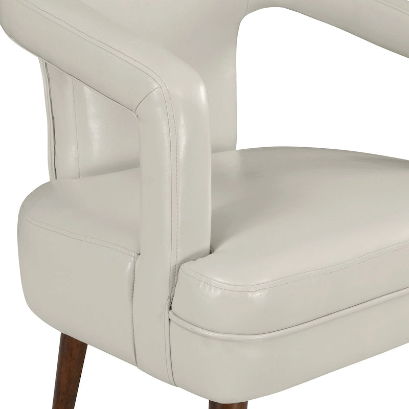 Fauteuil d’accueil décoratif en similicuir