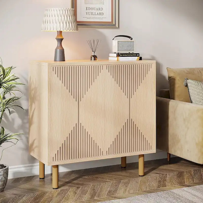 58-Zoll-Sideboard mit Türen, freistehender Aufbewahrungsschrank