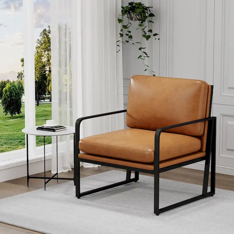 Accent Chairs, Living Room Chairs Linen Arm Chair Accent Chairs for Living Room